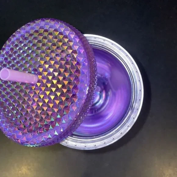 Starbucks Summer 2022 Release Purple Oil Slick Studded Tumbler Cold Cup - Picture 7 of 7